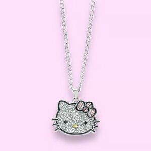 Hello Kitty Necklace w/Rhnestones